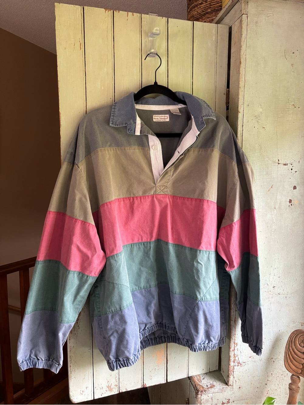Norm Thompson Men's Colorblock Rugby Pullover - Picture 1 of 6